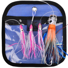 Octopus Squid Soft Lures Daisy Chain with Lead Head Trolling Lures Fishing Rig Offshore Saltwater Fishing Skirt Baits, PROBEROS  6inch, PROBEROS  9inch