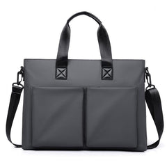 WEIXIER Men Briefcase Laptop Bag Waterproof Business Messenger Bag with Luggage Strap