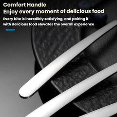LsCook 304 Stainless Steel Salad Spoon Fork Instant Noodle Pasta Fork, Medium