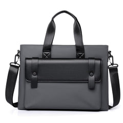 WEIXIER Mens Briefcase Laptop Bag 14 Inch Waterproof Business Messenger Bag Casual Tote Handbag with Luggage Strap