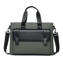 WEIXIER Mens Briefcase Laptop Bag 14 Inch Waterproof Business Messenger Bag Casual Tote Handbag with Luggage Strap