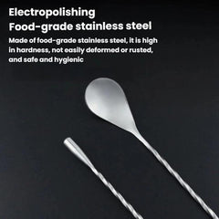 304 Stainless Steel Long-Handled Stirrer Coffee Milk Tea Spoon, LsCook 30cm