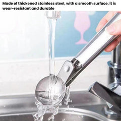 LsCook Stainless Steel Dual-Purpose Ice Cream Scoop Fruit Ball Scoop
