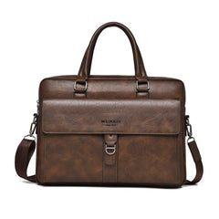 WEIXIER T665 Men Vintage Business Tote Bag Large Capacity Waterproof Laptop Bag