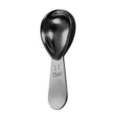 15ml 304 Stainless Steel Thickened Coffee Spoon With Scale Measuring Bean Spoon, 15ml