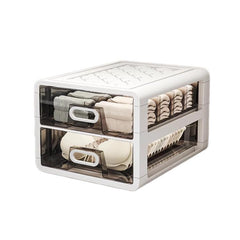 Large-Capacity Drawer-Style Underwear Sock Organizer Storage Box, No Grid Space, 10 Grid Spaces, 15 Grid Spaces, No Grid Space + 10 Grid Spaces, No Grid Space + 15 Grid Spaces, 10 Grid Spaces + 15 Grid Spaces                                            ...