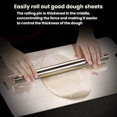 304 Stainless Steel Sanding Rolling Pin Kitchen Baking Tool, LsCook 32cm