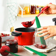 LsCook 2-Piece Set Heat-Resistant Lid Lifter + Canned Jam Measuring Spoon Set
