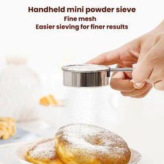 LsCook 304 Stainless Steel 40 Mesh Handheld Mini Flour Sifter
