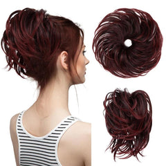 Faux Bun Updo Wig With Loose Curls
