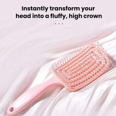 Household Hollow Rib Hair Massage Comb Multifunctional Fluffing Comb For Volumizing The Crown