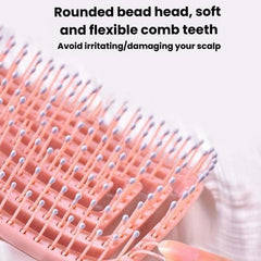 Household Hollow Rib Hair Massage Comb Multifunctional Fluffing Comb For Volumizing The Crown