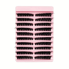 180-Cluster Single-Cluster Segmented Self-Grafting Thick Curled False Eyelashes, 40D, 60D, 80D