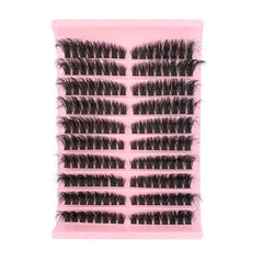 180-Cluster Single-Cluster Segmented Self-Grafting Thick Curled False Eyelashes, 40D, 60D, 80D