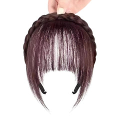 Bangs Headband One-Piece Thin Simulated Wig