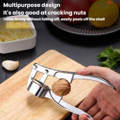 Aluminum Alloy Garlic Press Manual Pull Style Garlic Press, LsCook Large 4 In 1