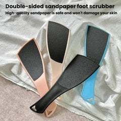 Spatula-Shaped Foot File For Removing Dead Skin and Calluses Double-Sided Sandpaper Foot Scrubber