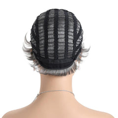 Women Short Curly Wig Cap