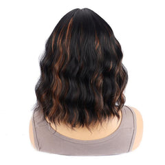 Short Wavy Hair With Side-Swept Bangs Natural Parting Synthetic Short Hair