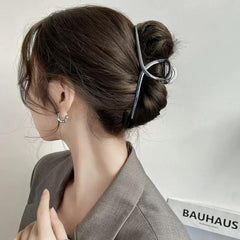 Metal Hair Claw Clips Women Large Hair Clips for Thick Hair Non-Slip Strong Hold Hair Catch Barrette Jaw Clips, 11.5cm Gold, 13.5cm Gold, 11.5cm Gray Black, 13.5cm Gray Black, 11.5cm Silver, 13.5cm Silver