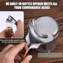 LsCook Multifunctional Mason Jar Lid Opener Stainless Steel Bottle Opener