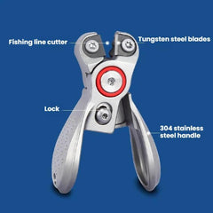 Portable Mini Line Cutter PE Line Scissors Stainless Steel Lure Pliers, Silver