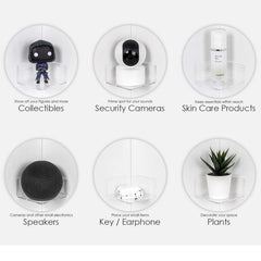 Wall-mounted Corner Shelf Triangular Floating Shelf For Security Cameras