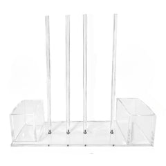 Integrated Acrylic Mason Jar Lid Organizer, Fits 12 Wide-Mouth/12 Standard-Mouth Lids and Rings
