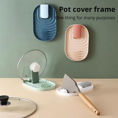 LsCook Folding Pot Lid Holder Kitchen Stove Top Storage Rack
