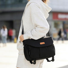 Cwatcun D294 Large Capacity Casual Shoulder Bag DSLR Camera Bag, Orange Medium, Black Medium, Black Large
