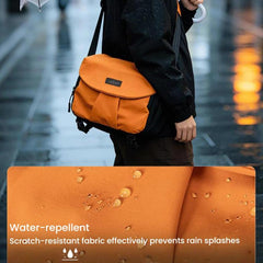 Cwatcun D294 Large Capacity Casual Shoulder Bag DSLR Camera Bag, Orange Medium, Black Medium, Black Large
