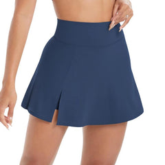 High-Waisted Yoga Fitness Breathable Mini Skirt Pants, S