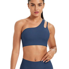 One-Shoulder Backless Sports Bra For Running Fitness And Yoga, XL