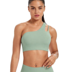 One-Shoulder Backless Sports Bra For Running Fitness And Yoga, XL