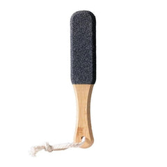 Foot File Callus Remover For Feet  5-Sided Silicon Carbide Pumice Stone With Ergonomic Bamboo Handle