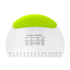 LsCook Stainless Steel Dough Cutter With Graduated Cream Scraper, Cream Scraper