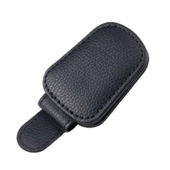 Nappa Leather Car Sunglasses Holder for Sun Visor Universal Magnetic Eyeglass Hanger Clip, Interior Organizer Accessory