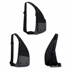 Crossbody Bag Color-Blocked Waterproof Sports Casual Chest Bag
