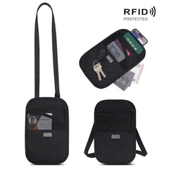 JUNLETU RFID Anti-Theft Card Holder Passport & ID Protector Ticket & Coin Pouch