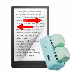 Hanlinyue 2-Key High-Speed Switch Keyboard Bluetooth Page Turner, Blue For KOBO, Blue For E-book