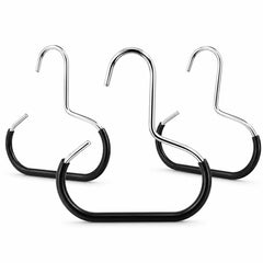 3pcs /Pack Metal Hat Hangers for Closet Baseball Cap Organizer Hooks Space Saving Ring Hanging Racks for Scarves, Belts, Ties, Shawls, Purses