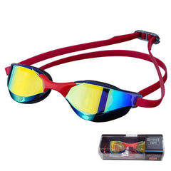 JAZERO Adult Racing Anti-Fog HD Swimming Goggles, Outdoor Training Glasses For Men Women