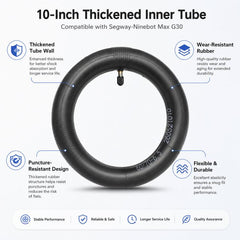 Ulip 10-Inch Thickened Wear-Resistant Puncture-Proof Straight-Nose Inner Tube For Segway-Ninebot Max G30