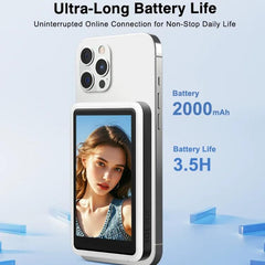 Smartphone Rear Wireless Screen Mirroring Device With Fill Light Outdoor Bluetooth Magnetic Selfie Display