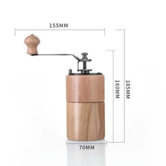 Small Portable Adjustable Hand-cranked Coffee Grinder, Beechwood Small, Beechwood Large, Black Walnut Small, Black Walnut Large, Beechwood Long, Oak Natural Color, Oak Coffee Color