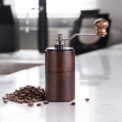 Small Portable Adjustable Hand-cranked Coffee Grinder, Beechwood Small, Beechwood Large, Black Walnut Small, Black Walnut Large, Beechwood Long, Oak Natural Color, Oak Coffee Color