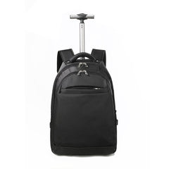 20 Inch Rolling Backpack for Travel Wheeled Laptop Backpack with Hidden Straps Carry On Trolley Bag for Business School