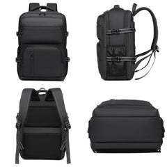 WEIXIEER B927 Men Minimalist Large-Capacity Backpack Waterproof Oxford Fabric Business Laptop Bag