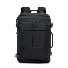 Expandable Travel Backpack Flight Approved Carry On Gym Backpack with Shoe Compartment USB Port