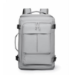 Expandable Travel Backpack Flight Approved Carry On Gym Backpack with Shoe Compartment USB Port